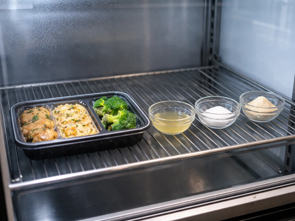 Refrigerated ready-to-eat food packages with a simple multi-hurdle concept setup beside them