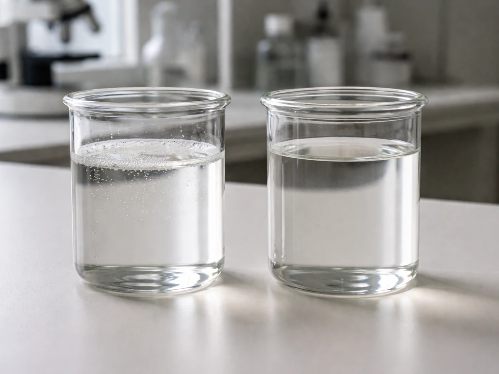 Uncovered and sealed clear containers of sugar water showing bubbly vs. still conditions for oxygen presence.