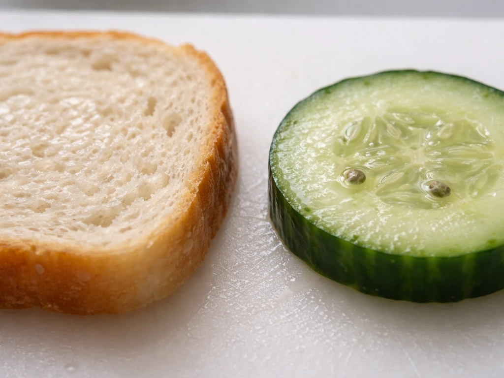 Close-up of two moist foods showing subtle differences implying bacteria growth vs parasite survival.